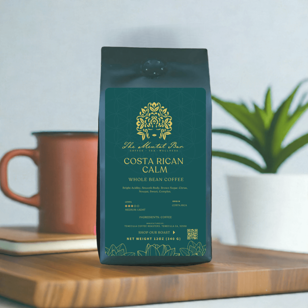 bag of coffee on table