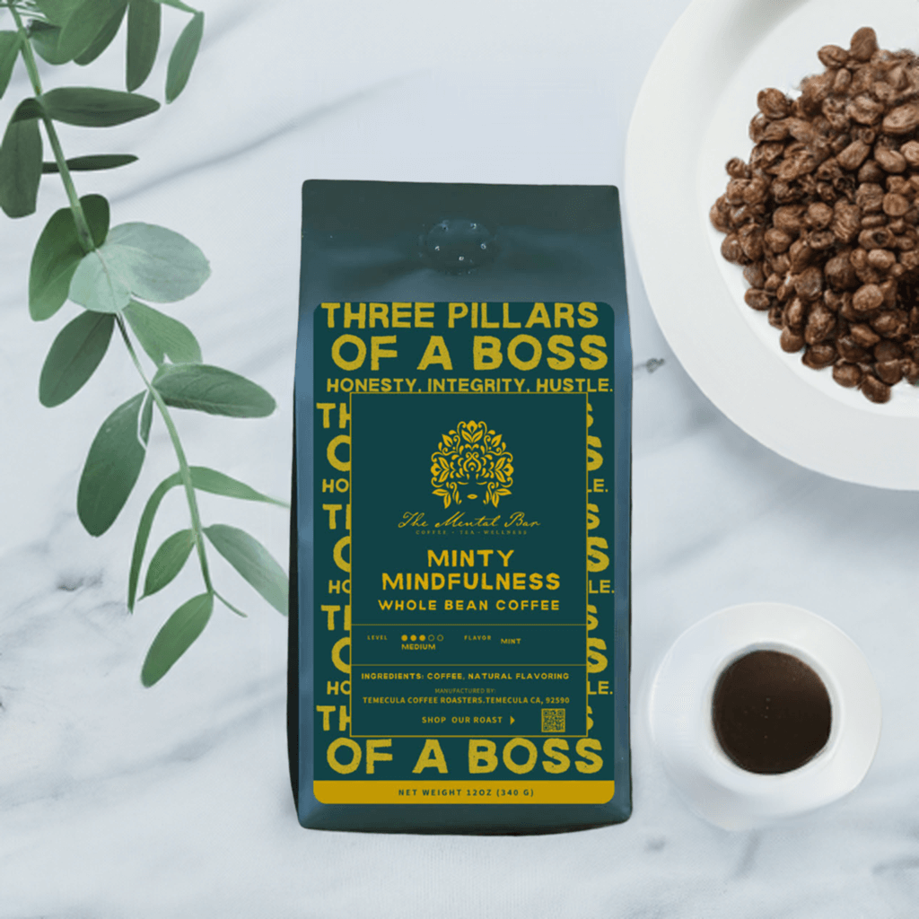 bag of coffee on counter