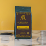 bag of coffee on counter