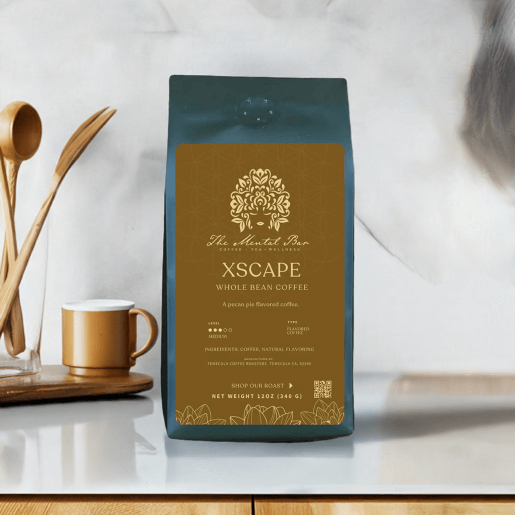 bag of coffee on the counter